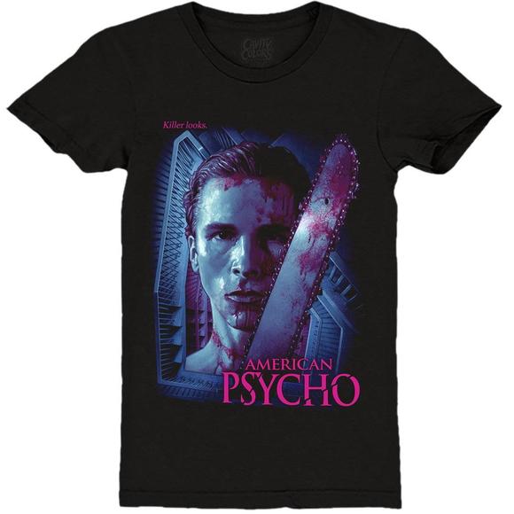 American Psycho Killer Looks Tshirt - Picture 1 of 4